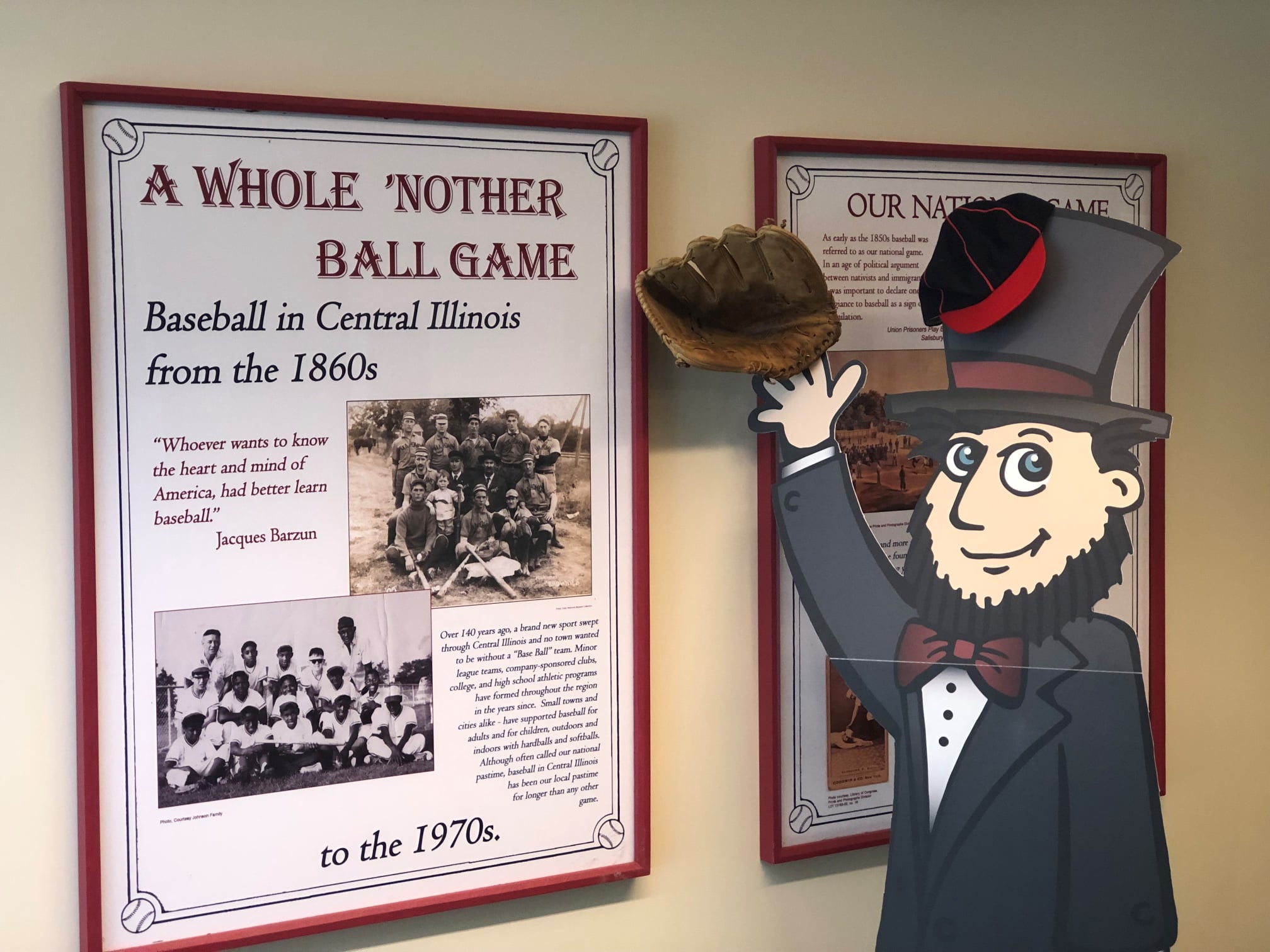 Flat Lincoln’s Love for Baseball