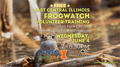 image EAST CENTRAL ILLINOIS FROGWATCH VOLUNTEER FIELD TRAINING